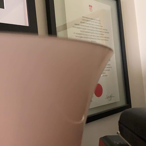 Vintage Verrerie de Vianne Glass VV Lily tulip shape table lamp Made in France - Picture 6 of 9